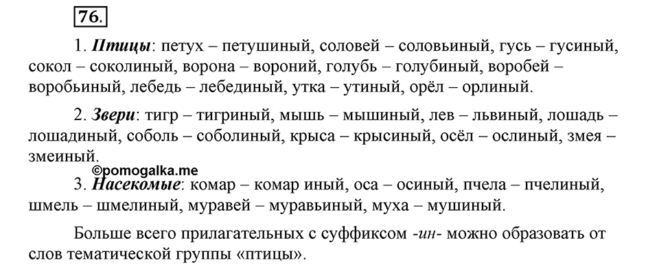 Что такое современный язык. §11. Правописание Н и НН в прилагательных. Глава 7. Упражнение №76 — решение 1