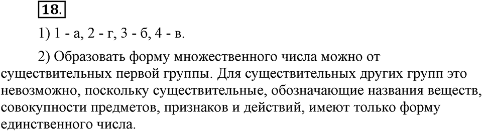 Чем различаются устная и письменная речь. §3. Имя существительное как часть речи. Глава 6. Упражнение №18 — решение 1