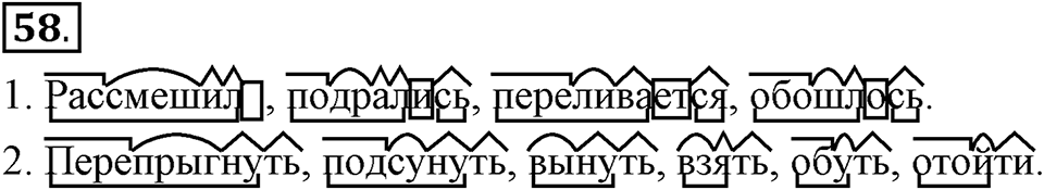 Как язык объединяет народы. §11. Изменение глаголов по родам и числам в форме прошедшего времени. Глава 8. Упражнение №58 — решение 1