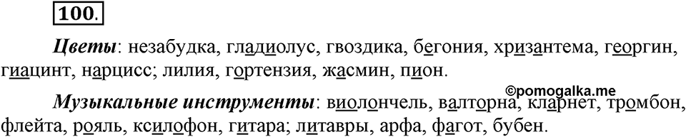 В чем заключается богатство языка. §14. Гласные буквы И и Ы после приставок. Глава 4. Упражнение №100 — решение 1