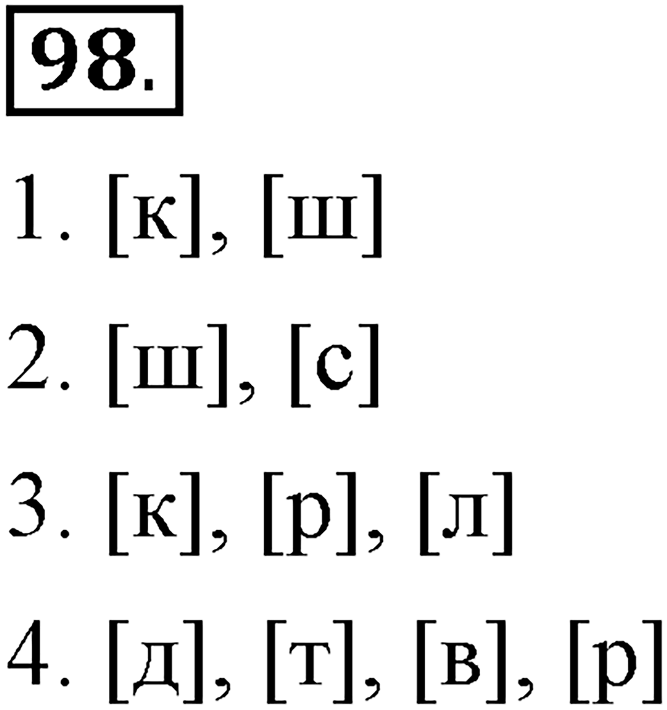 На каком языке мы говорим. §16. Нормы русского литературного языка. Глава 2. Упражнение №98 — решение 1