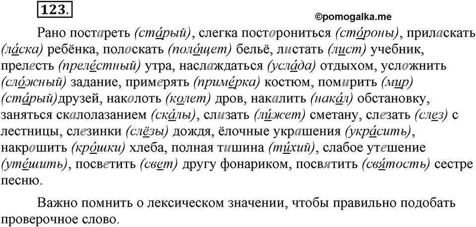 В чем заключается богатство языка. §16. Лексическое богатство русского языка и культура речи. Глава 4. Упражнение №123 — решение 1