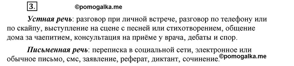 Чем различаются устная и письменная речь. §1. Речь устная и письменная. Глава 6. Упражнение №3 — решение 1