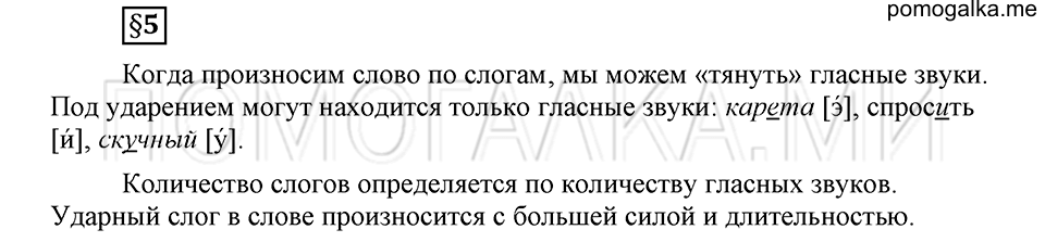 На каком языке мы говорим. §5. Слог и ударение. Глава 2. Ответы на дополнительные вопросы к §5 — решение 1