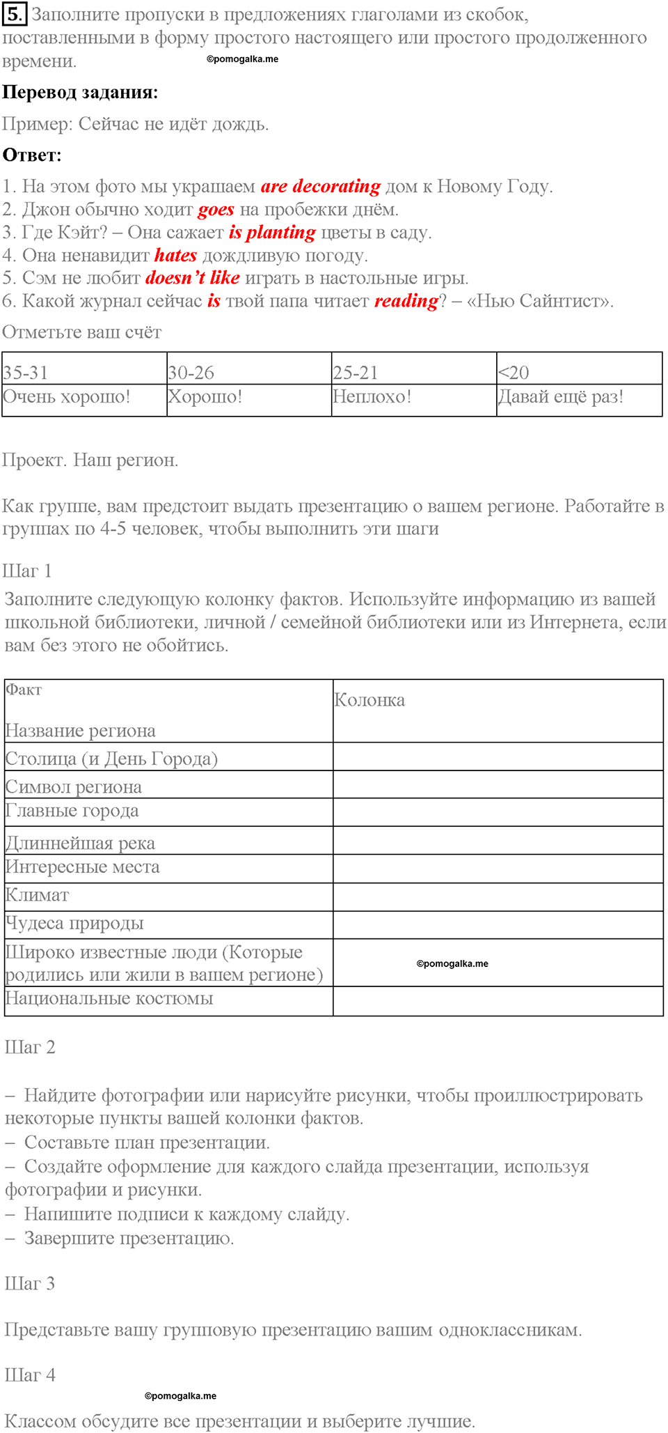 Unit 3. The fact file of the UK. Страница 68. Test yourself 6. Задание №5 — решение 1