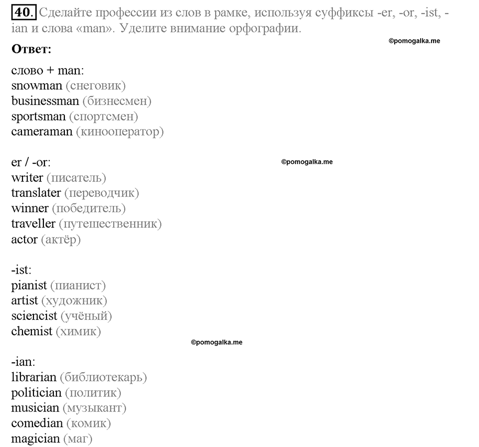 Unit 3. The fact file of the UK. Страница 63. Section 6. Задание №40 — решение 1
