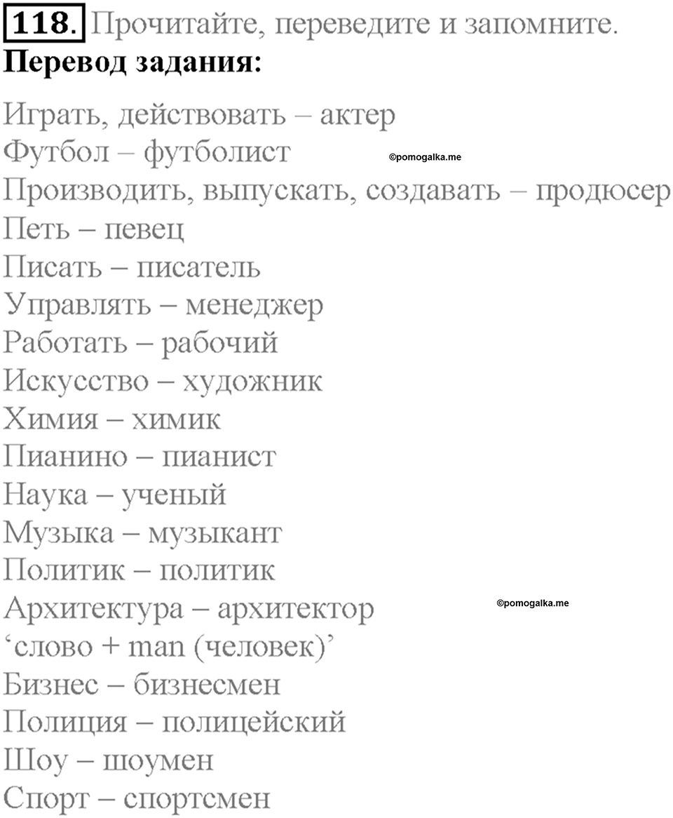 Section 6. Famous British People. Unit 3 задание №118 — решение 1