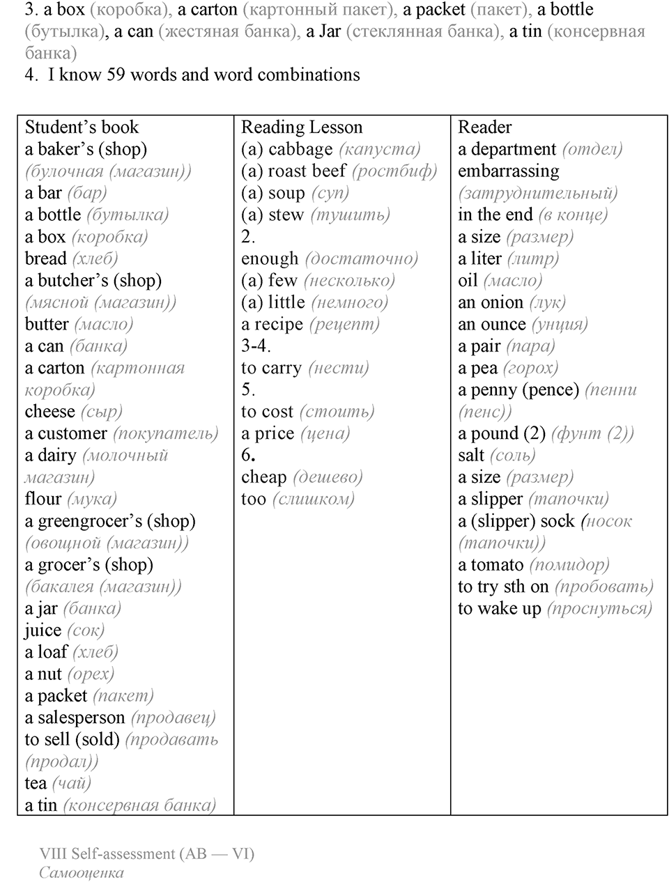 Do you like to go shopping?. Unit 4 Lesson 8-9 задание №2 — решение 2