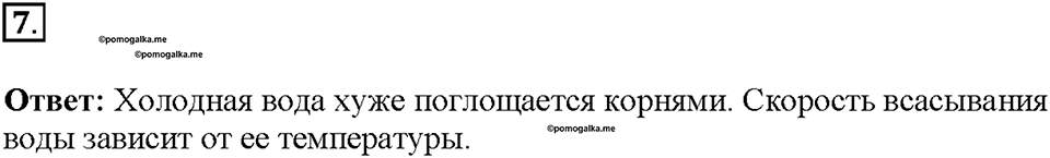 Глава 3. Жизнедеятельность организмов. Урок 2. Страницы 5-8. Номер №7 — решение 1