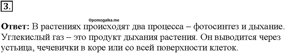 Глава 3. Жизнедеятельность организмов. Урок 13. Страницы 27-28. Номер №3 — решение 1
