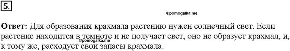 Глава 3. Жизнедеятельность организмов. Урок 4. Страницы 9-11. Номер №5 — решение 1