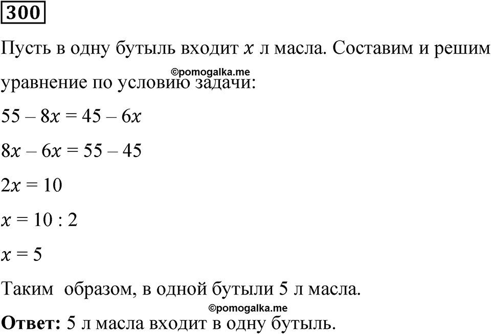 Вариант 1 номер 300 — решение 1
