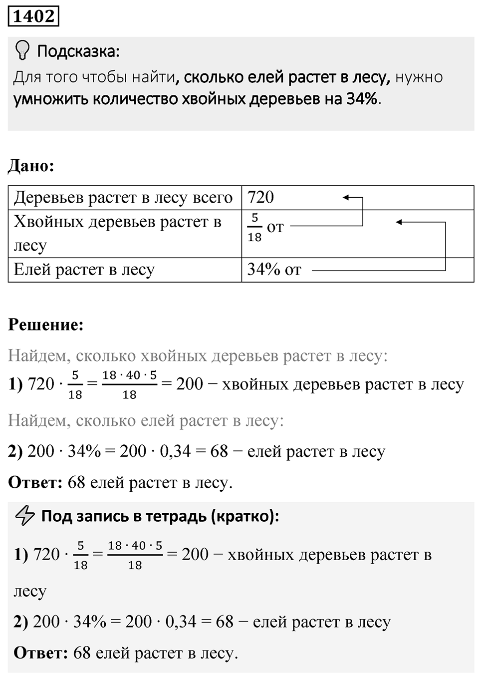 Номер 1402 — решение 1