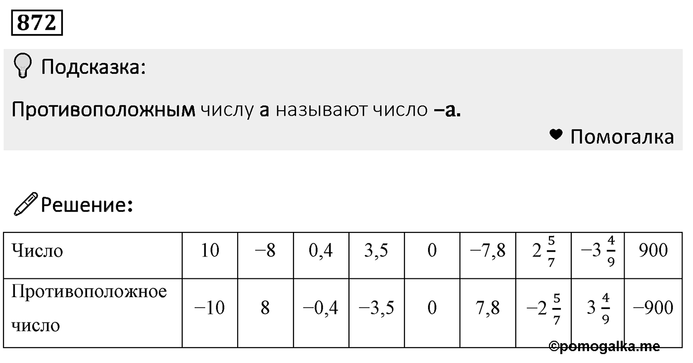 Номер 872 — решение 2