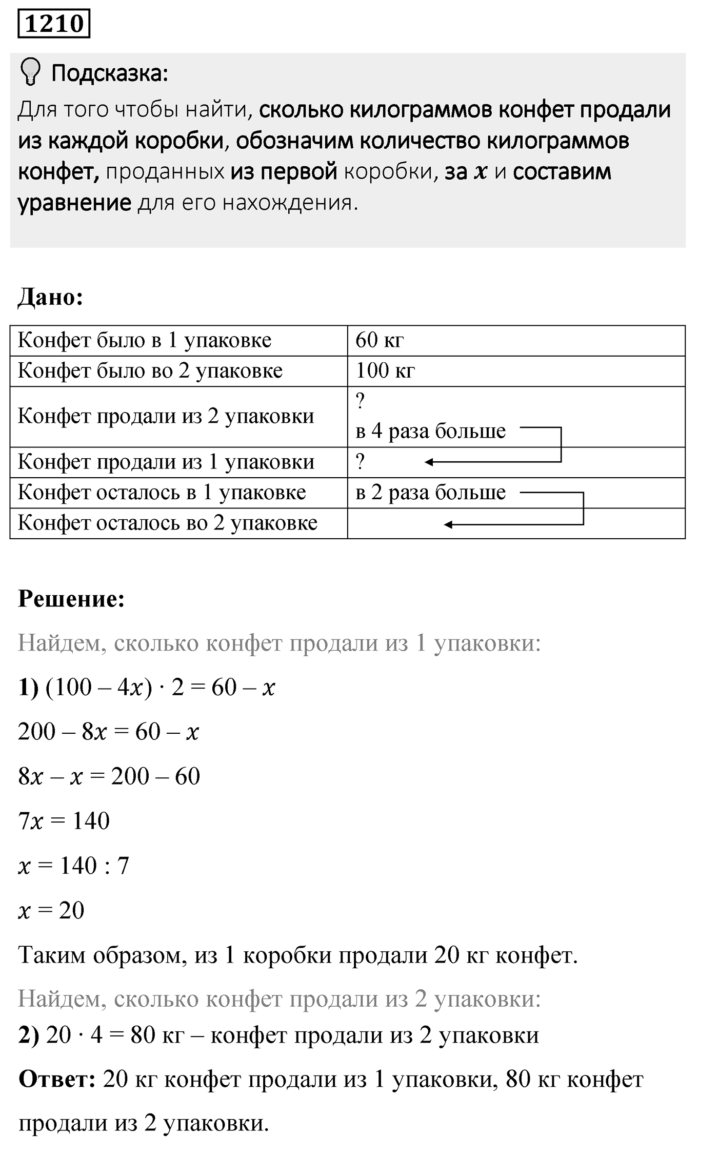 Номер 1210 — решение 2