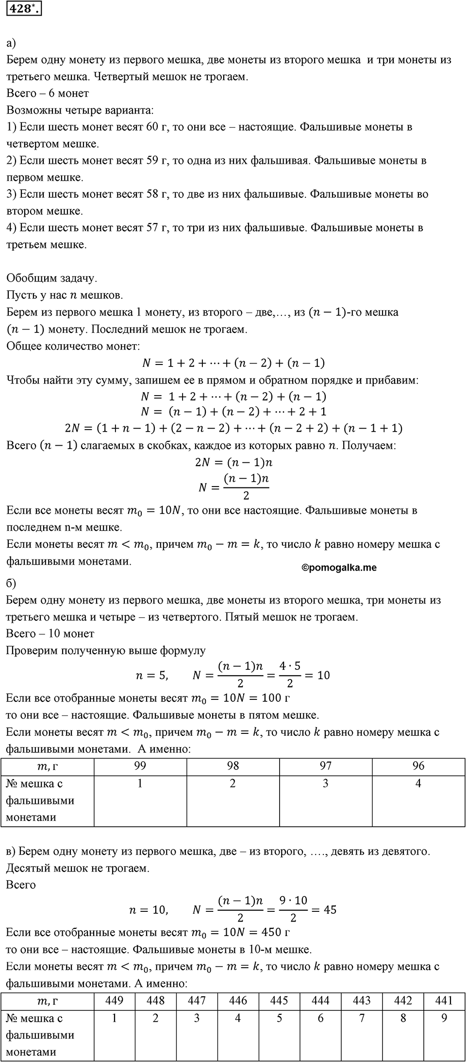 Целые числа. §2.12. Представление целых чисел на координатной оси. Номер 428 — решение 1
