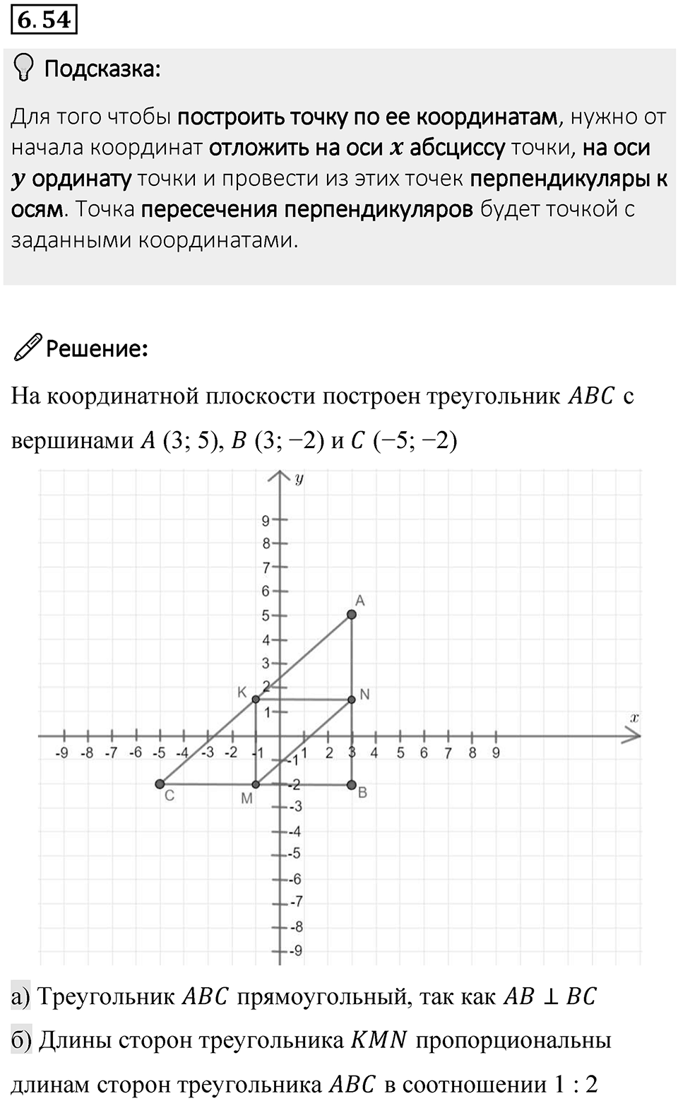 Номер 6.54 — решение 1