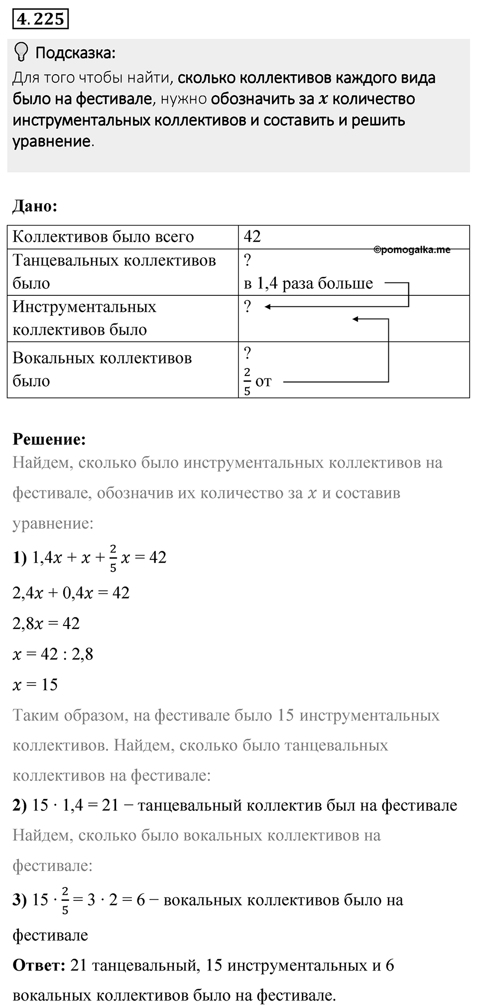 Номер 4.225 — решение 1