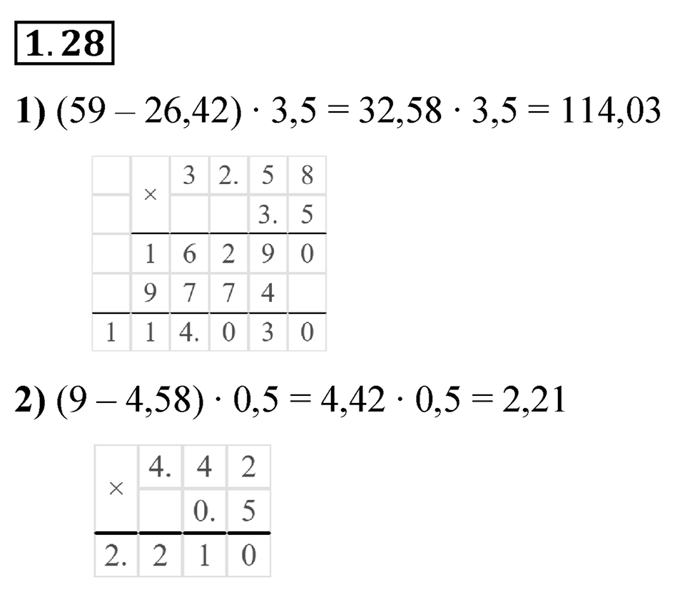Номер 1.28 — решение 1