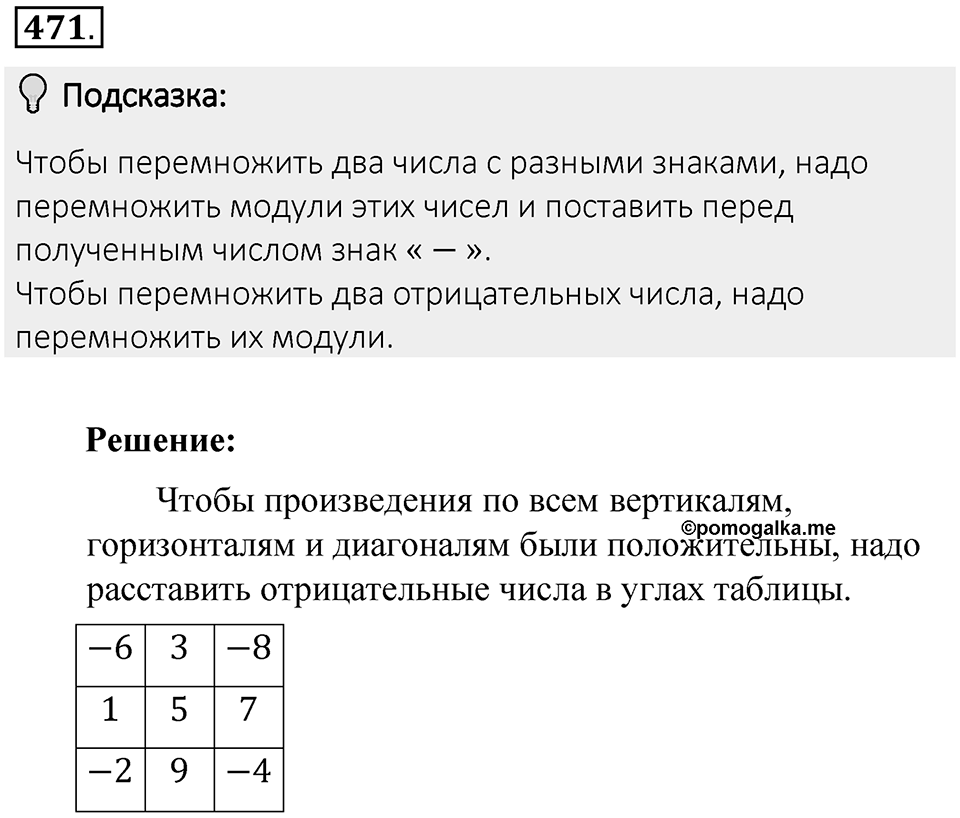 Часть 2. Рациональные числа. §9. Координаты на плоскости. Часть 2, номер №471 — решение 2