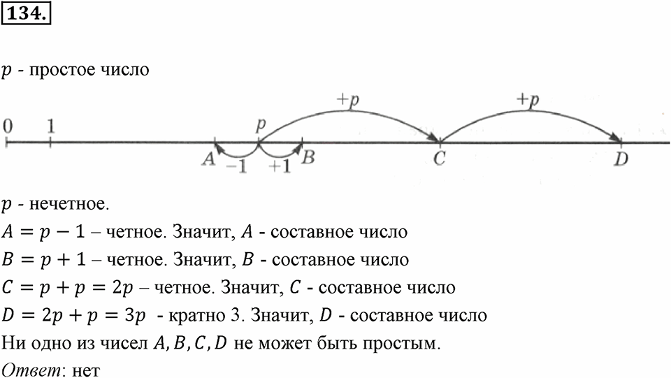 Часть 1. Обыкновенные дроби. §1. Делимость чисел. Часть 1, номер №134 — решение 1