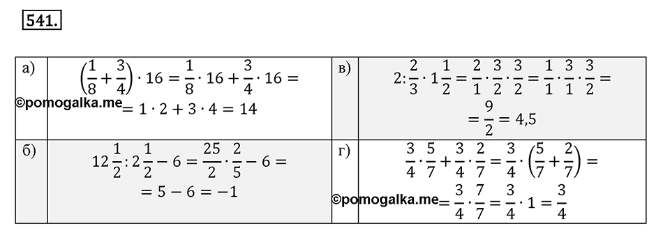 Часть 2. Рациональные числа. §9. Координаты на плоскости. Часть 2, номер №541 — решение 1