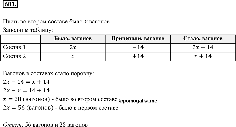 Часть 2. Рациональные числа. §9. Координаты на плоскости. Часть 2, номер №681 — решение 1