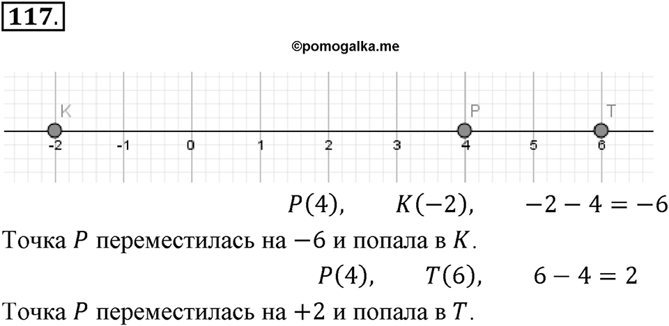 Часть 2. Рациональные числа. §5. Положительные и отрицательные числа. Часть 2, номер №117 — решение 1