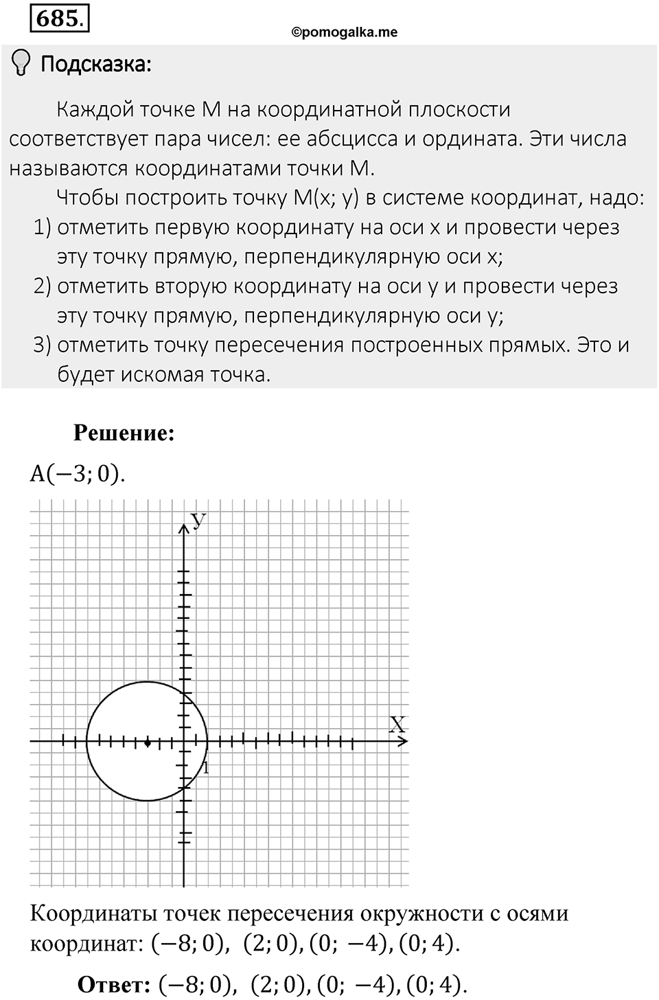 Часть 2. Рациональные числа. §9. Координаты на плоскости. Часть 2, номер №685 — решение 2