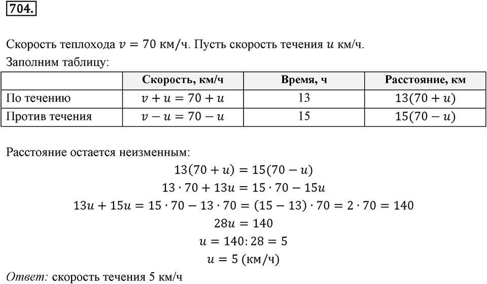 Часть 2. Рациональные числа. §9. Координаты на плоскости. Часть 2, номер №704 — решение 1