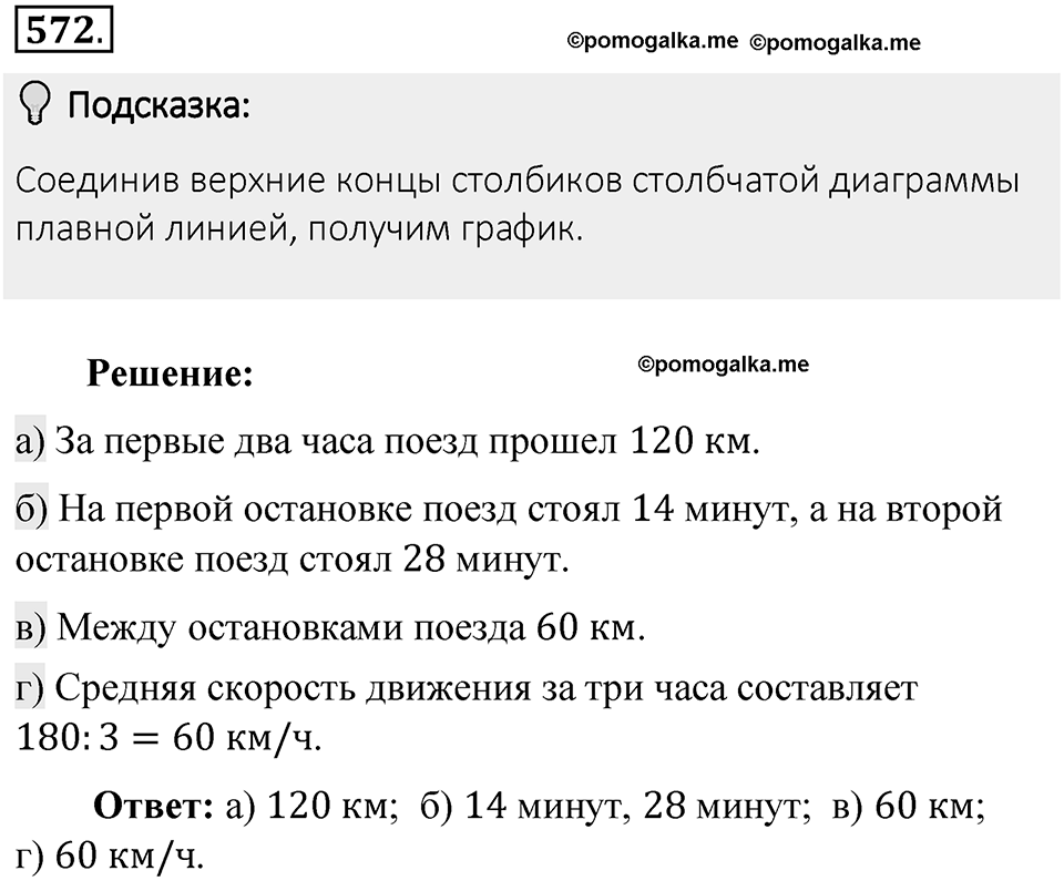Часть 2. Рациональные числа. §9. Координаты на плоскости. Часть 2, номер №572 — решение 2