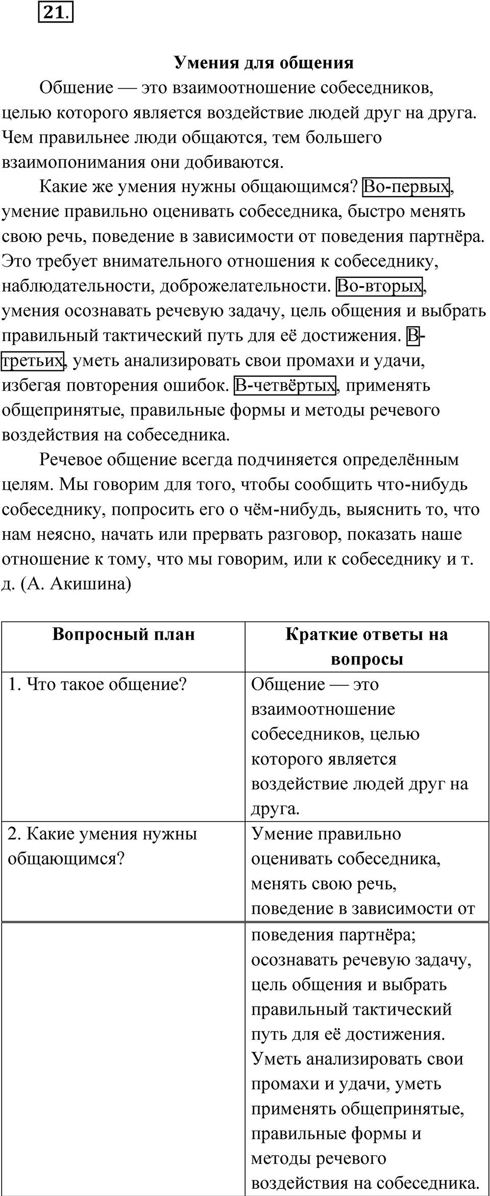 Упражнение 21 — решение 1