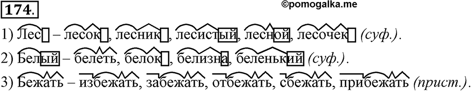 Упражнение 174 — решение 1