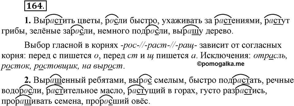 Упражнение 164 — решение 1