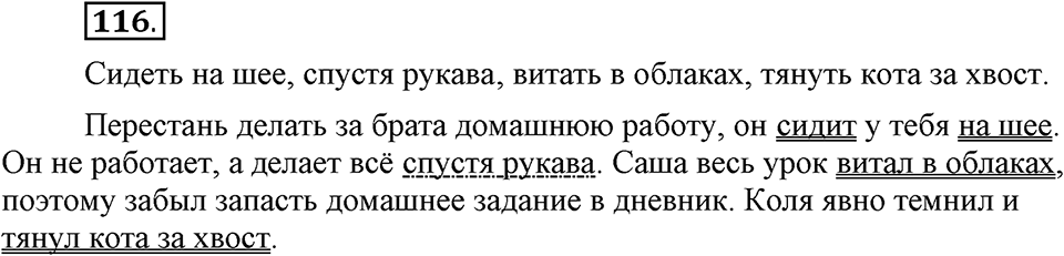 Упражнение 116 — решение 1