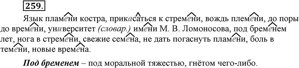 Упражнение 259 — решение 2