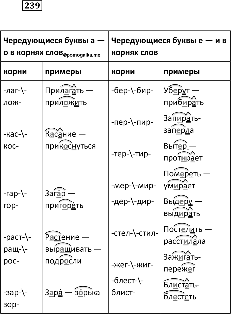 Упражнение 239 — решение 2