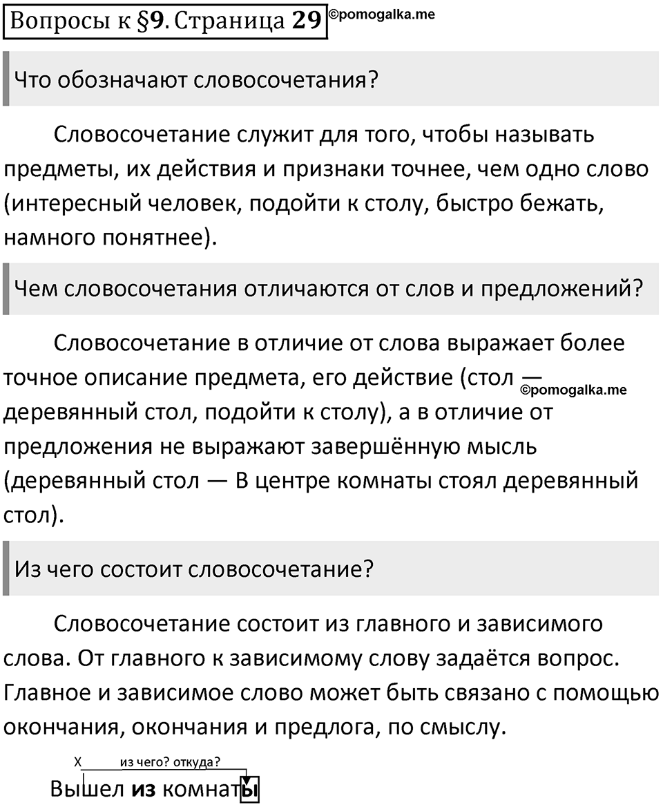 Часть 1 страница 29 Вопросы к §9 — решение 1