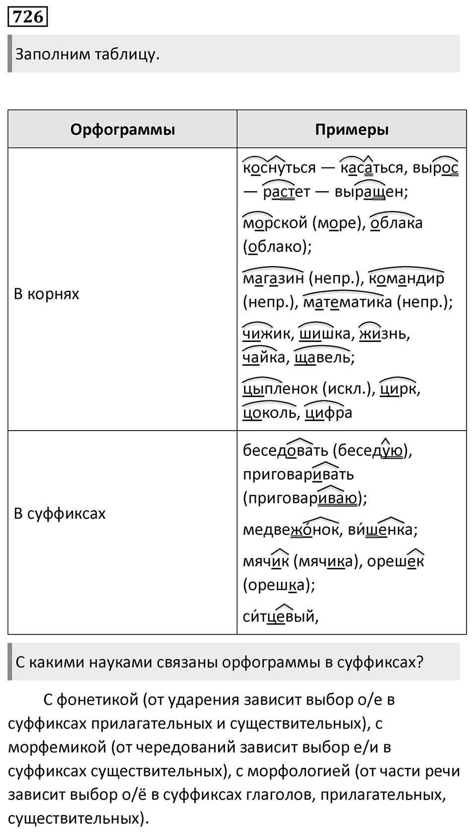 Упражнение 726 — решение 1