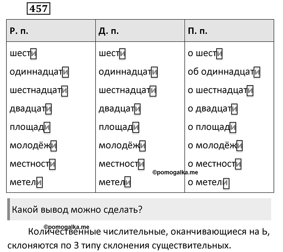 Упражнение 457 — решение 1