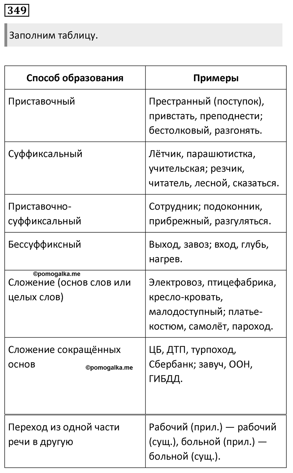 Упражнение 349 — решение 1