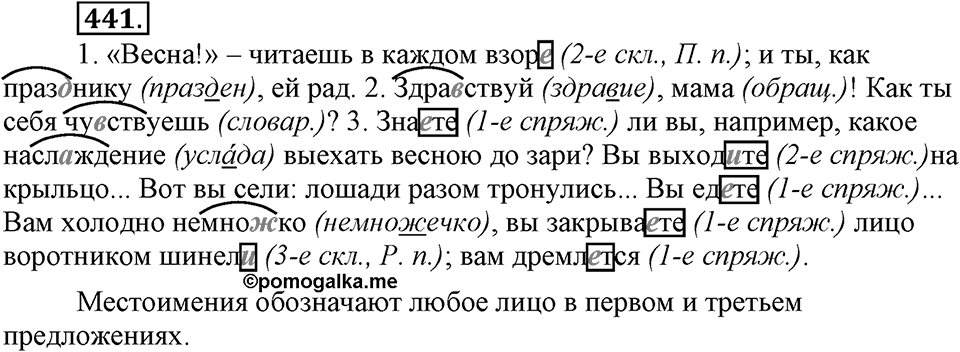 Упражнение 441 — решение 2