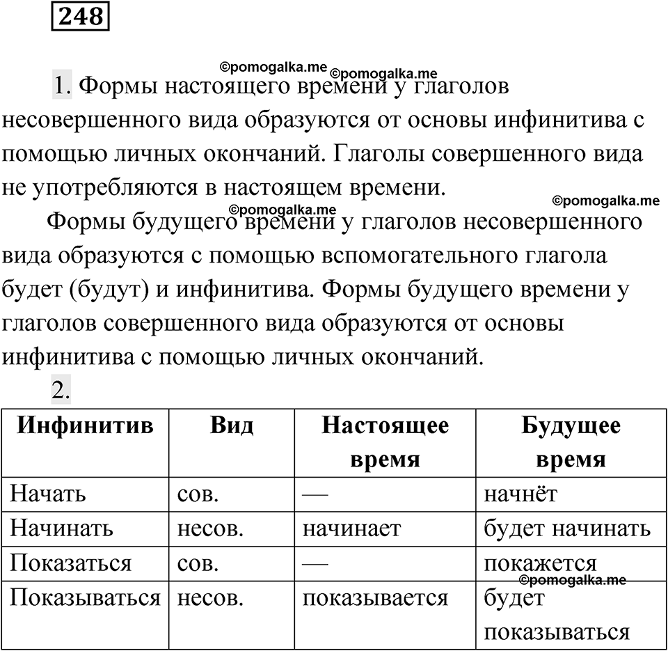 Упражнение 248 — решение 1