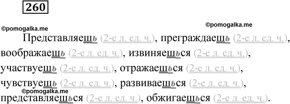 Упражнение 260 — решение 1