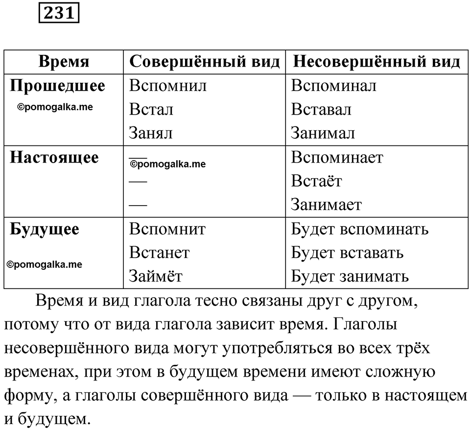 Упражнение 231 — решение 1
