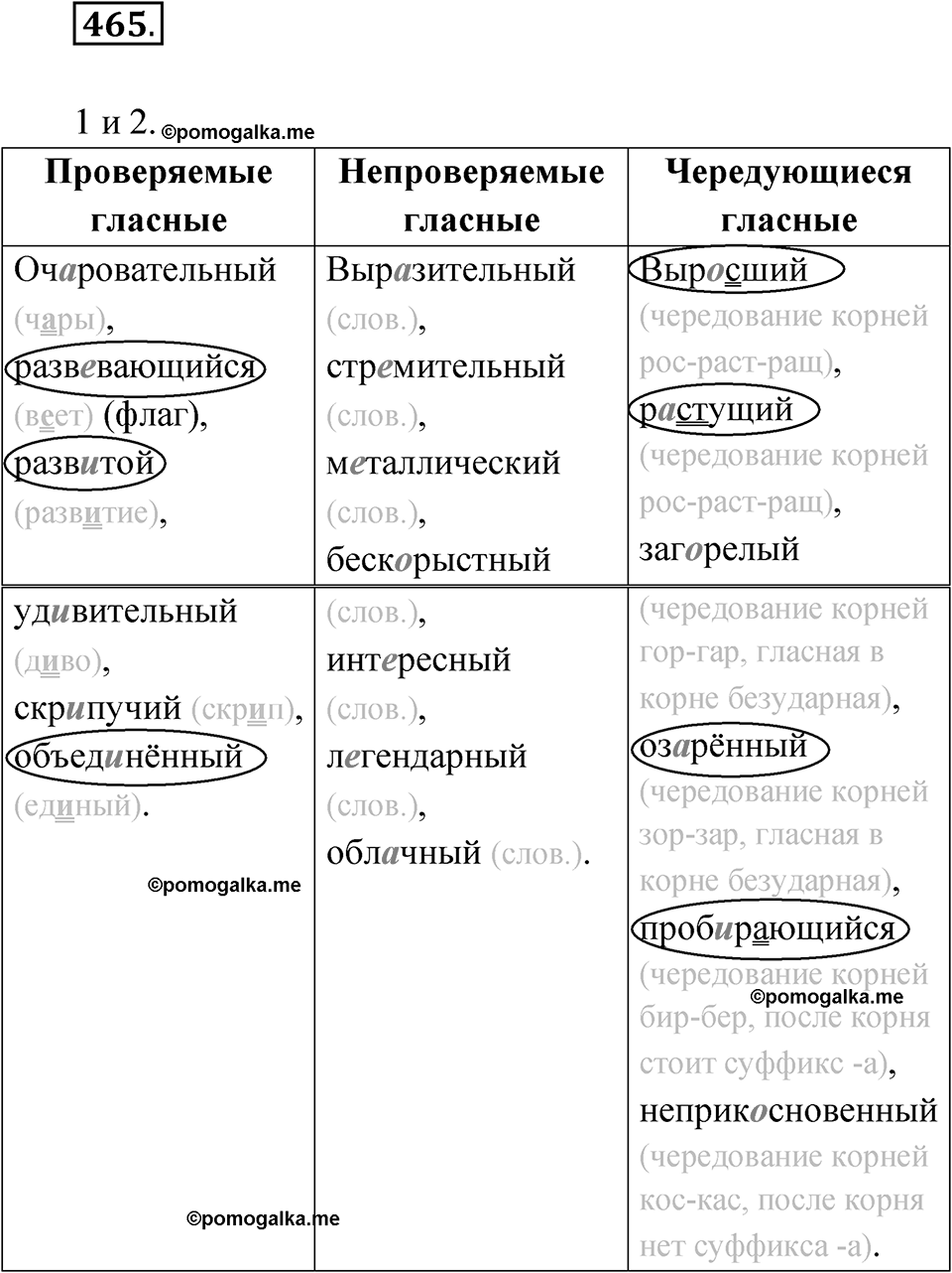 Упражнение 465 — решение 1