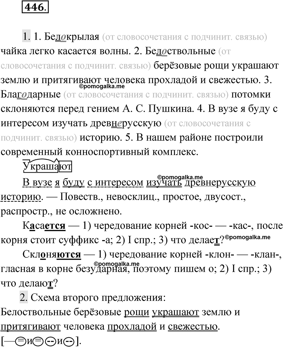 Упражнение 446 — решение 1