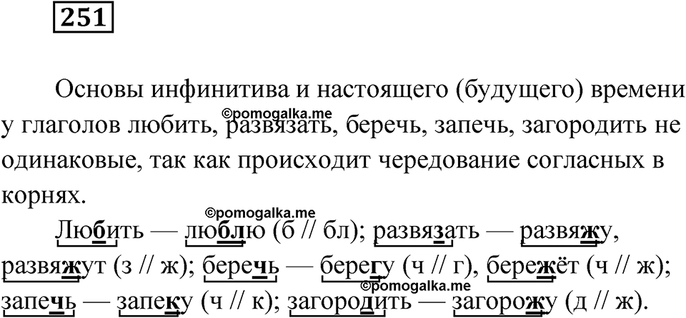 Упражнение 251 — решение 1