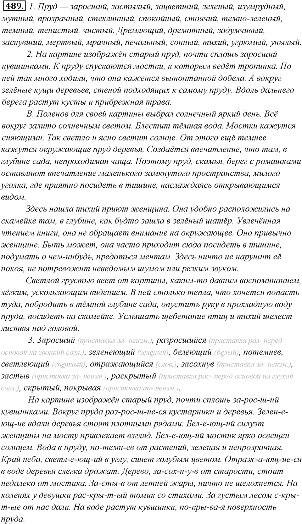 Упражнение 489 — решение 1