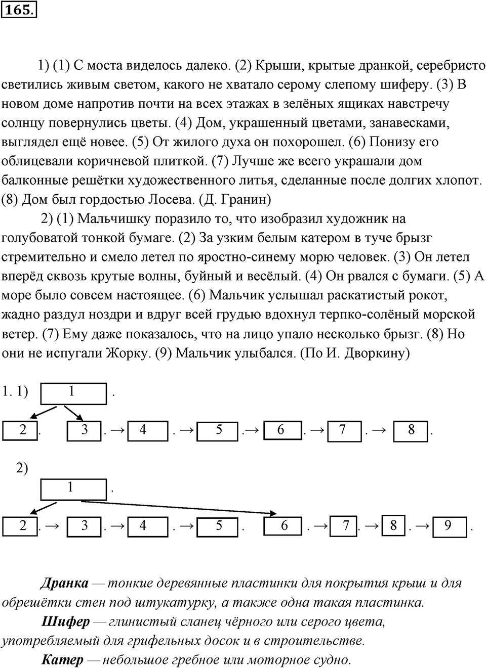 Упражнение 165 — решение 1